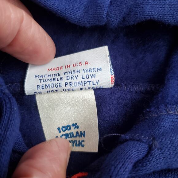 Vintage 80s Scoreboard Kids Colorblock Hoodie Jacket Sz 4T USA Made - Picture 4 of 5